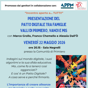 PATTI DIGITALI TRA FAMIGLIE - Primiero - Vanoi - Mis 