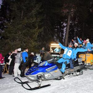 Cena in motoslitta