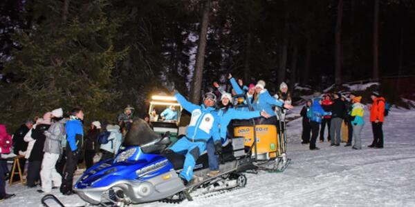 Cena in motoslitta