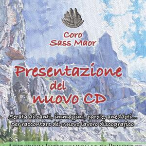 Presentazione nuovo CD del coro Sass Maor