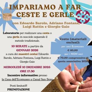 Impariamo a far ceste e gerle