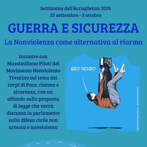SdA 2026 - Guerra e sicurezza: la nonviolenza come alternativa al riarmo