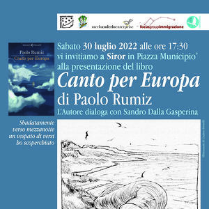 presentazione del libro CANTO PER L'EUROPA ___ di Paolo Rumiz 