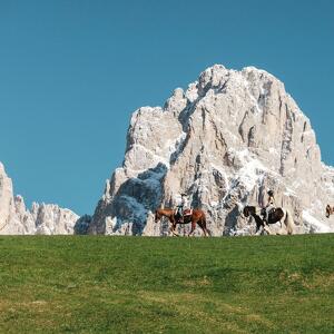 Le passeggiate a cavallo sotto le Pale di San Martino