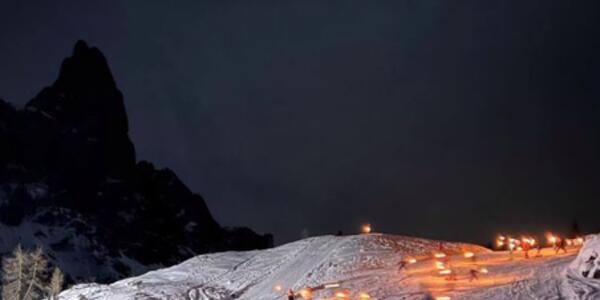 Fiaccolata di Passo Rolle