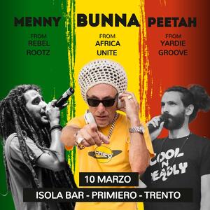 Concerto Live Bunna/Menny/Peetah