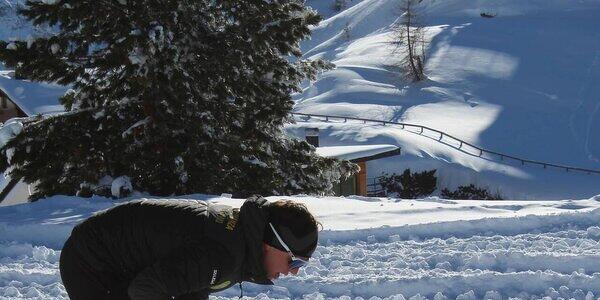 Sulla neve con i cani da valanga