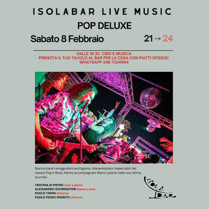 Cibo e Musica con concerto Live dei POP DELUXE