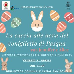 La caccia alle uova del coniglietto di Pasqua