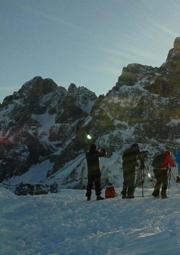 Trentino Skisunrise al Passo Rolle