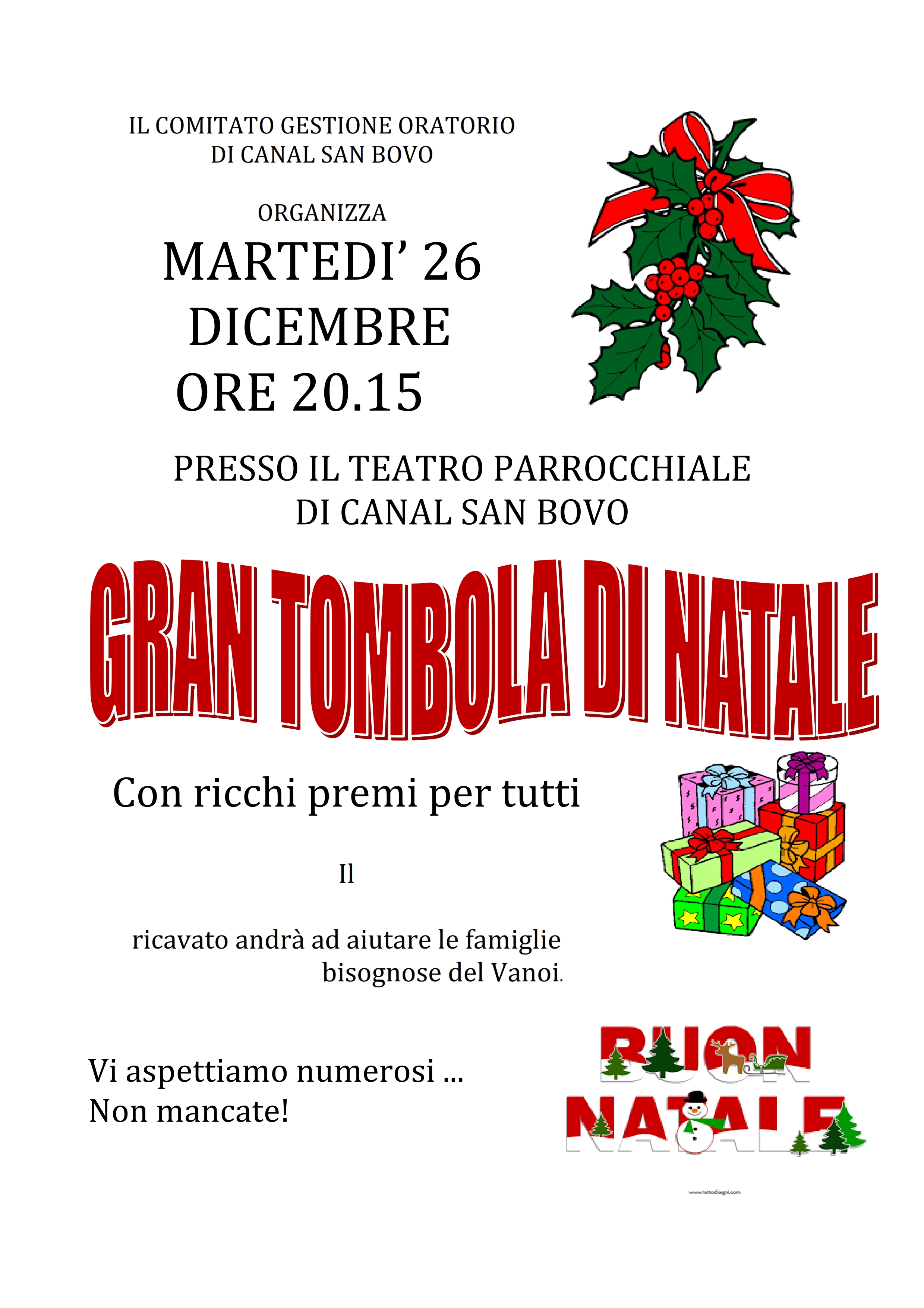 Immagini Tombola Di Natale.Gran Tombola Di Natale